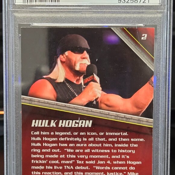 Hulk Hogan Signed 2010 Tristar TNA New Era #2 PSA/DNA Cert. - Picture 3 of 3